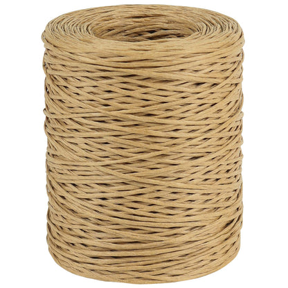 Tenn Well Floral Binding Wire, 656 Feet 2mm Paper Covered Wire Rustic Vine Wires for Floral Arrangements, Flower Crowns, Grapevine Wreath Making, Wedding Decorating, DIY Projects (Natural)