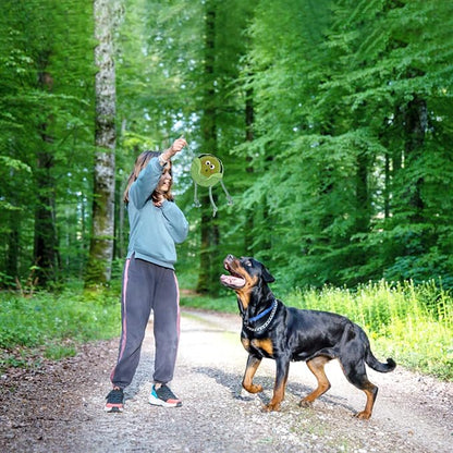 Fuzzl Eco Leather Super Sprout Natural and Tough Dog Toys - Long Lasting Chew Toys for Aggressive Chewers - Strong Dog Toy for Dogs and Puppy