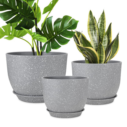 YNNICO Indoor Self Watering Planters with Drainage Holes and Saucers