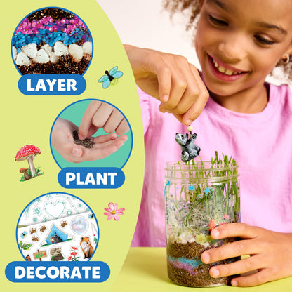 Creativity for Kids Grow 'N Glow Terrarium Kit - Educational Science Kits| Spring Crafts for Kids Gifts for Boys and Girls | Craft and STEM Projects (Ages 6+)