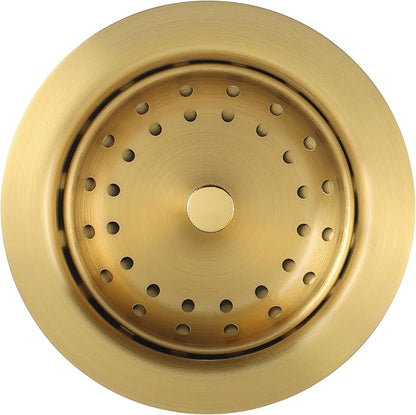 LQS Kitchen Sink Drain Assembly, Sink Drain Basket Strainer 304 Stainless Steel