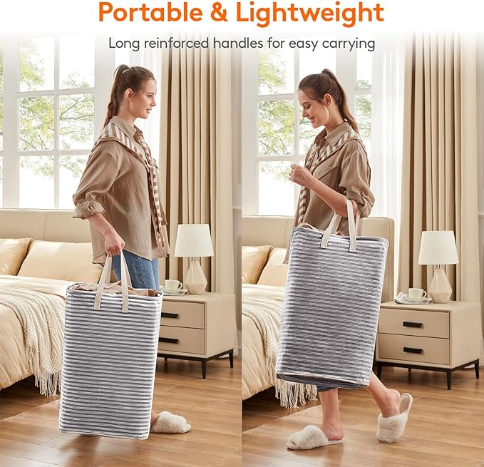 Lifewit 3 Pack Laundry Hamper Large Collapsible Laundry Baskets, Freestanding
