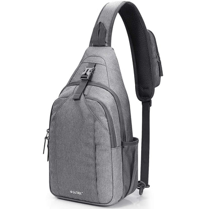G4Free Sling Bag RFID Blocking Sling Backpack Crossbody Chest Bag Daypack for Hiking Travel