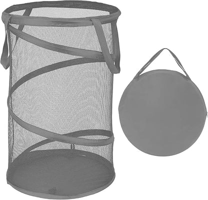 BATTOO Collapsible Laundry Baskets, Foldable Mesh Pop Up Hamper, Portable