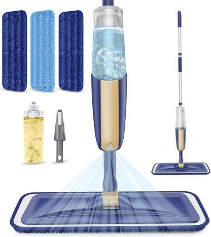 Spray Mops for Hardwood Floor Cleaning: MEXERRIS Wet Mops Dry Dust Mop