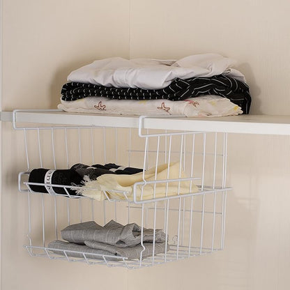 Lonians 2-Pack Under Shelf Hanging Storage Baskets