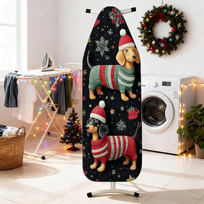 Nuxovilar Ironing Board Covers Winter Dogs in Sweaters Pattern Polyester 15x54