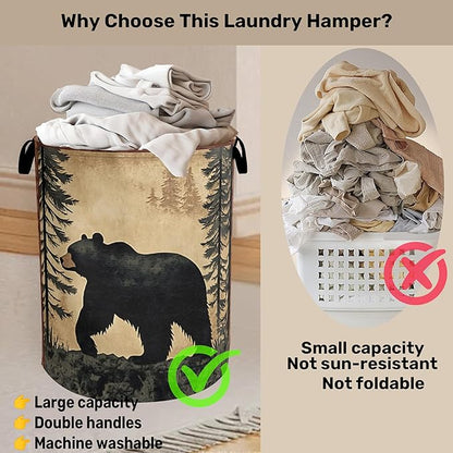 Bear Mountain Laundry Basket