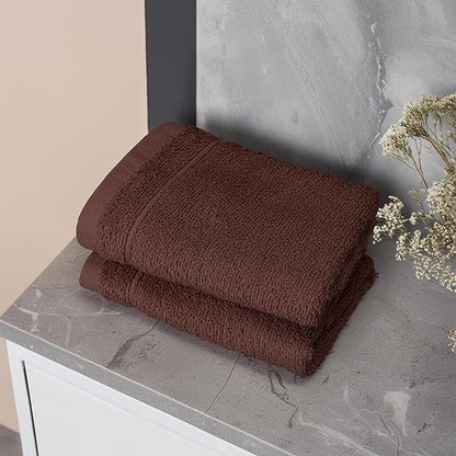 Tens Towels Pack of 12 Washcloths, 12 x 12 Inches, Lighter Weight, Quick to Dry