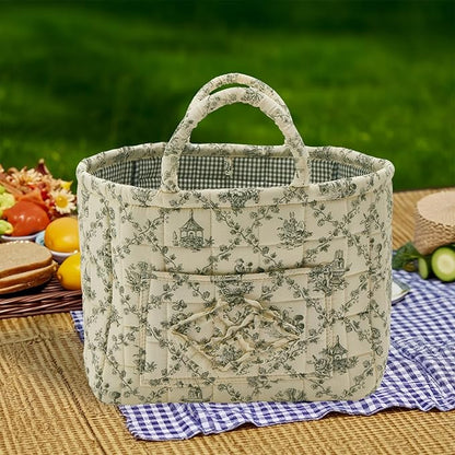 Quilted Fabric Storage Basket
