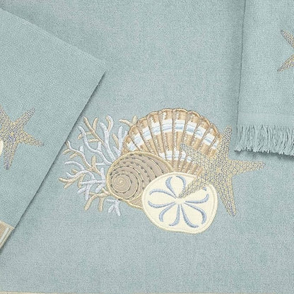 Avanti Linens - 3pc Towel Set, Soft & Absorbent Cotton, Coastal Home Decor
