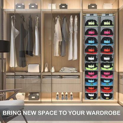 VAESIDA 10 Shelf Hat Rack Hanging Closet/Organizer