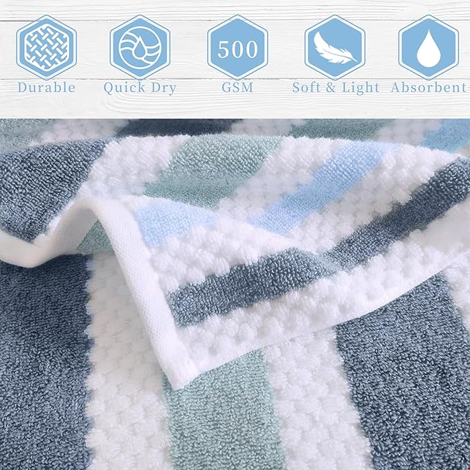 Waffle Washcloths for Bathroom, Wash Cloths 6 Pack 13"x13"