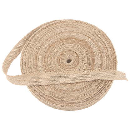 SENJEOK 82 Yard 1 Inch Burlap Ribbon Roll, Jute Fabric Crafts Ribbon for Art, DIY Crafts, Decoration