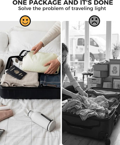 Travel Laundry Bag, Pump Free Vacuum Storage Bag Reusable Compression Dirty