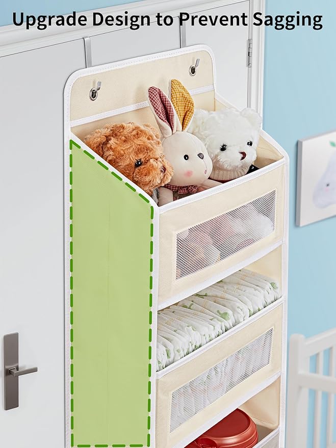 JARLINK 2 Pack Over The Door Organizer Storage, 5 Shelf Hanging Door Organizer