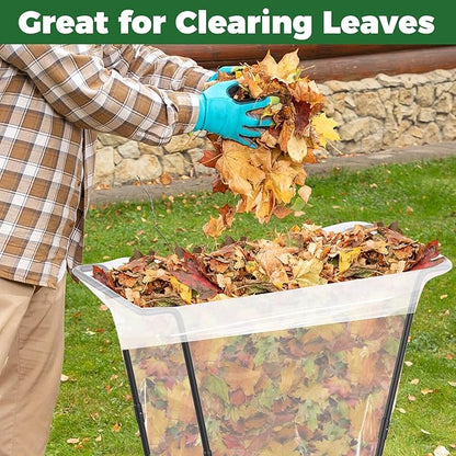Outdoor Trash Bag Holder Metal Garden Trash Bag Holder
