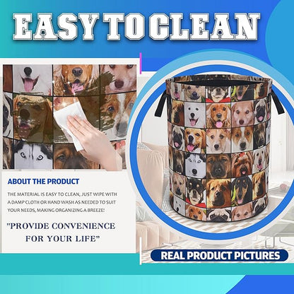 Cute Dog Laundry Basket Animal Pet Oxford Cloth Laundry Hamper