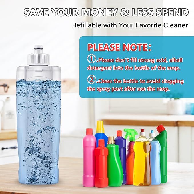 Spray Wet Mops for Hardwood Floor Cleaning: MEXERRIS Floor Mop