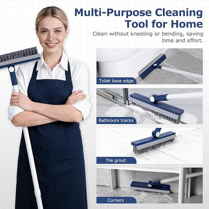 Grout Brush with Long Handle, Grout Cleaner Brush