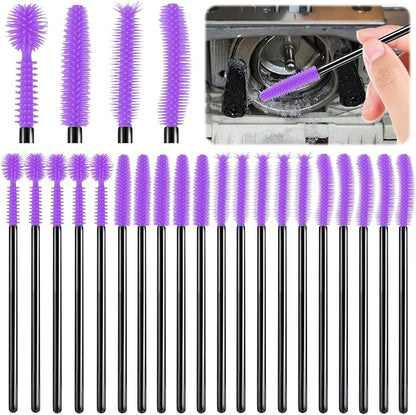 FJW Machine Cleaning Brushes, Reusable Silicone Dense Bristles Clean Brush