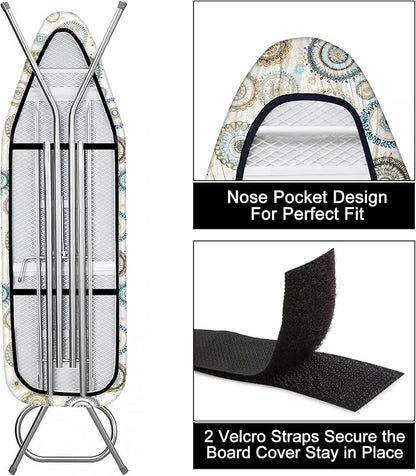 Ironing Board Cover 15"x54", Standard Size Replacement Iron Board Covers