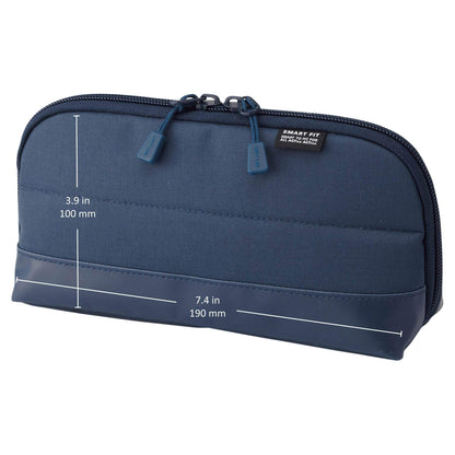 LIHIT LAB Pen Case (Pencil Case), Water & Stain Repellent, 8" x 4'', Red (A7688-3)