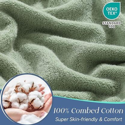 Simple&Opulence 4 Pcs Premium Hand Towels 16"x28", 600 GSM 100% Ring Spun Cotton