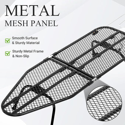 Metal Mesh Panel Tabletop Ironing Board | Foldable Iron Board | Heavy Duty