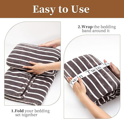 20PCS Bed Sheet Organizer Bands, Storage Labels and Sheet Keepers