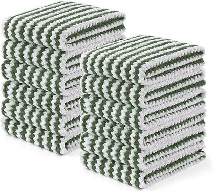 Homaxy Kitchen Towels, Ultra Soft and Absorbent Dish Towels, Reusable Fast