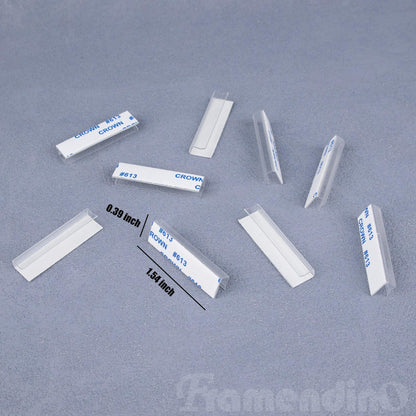 Framendino, 450 Pack Earring Card Adapter Plastic Lip Self Adhesive Hanger for Necklace Display