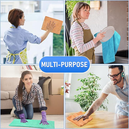 Newwiee 3 Pcs Extra Large Microfiber Cleaning Cloth 30" x 20" Washable Reusable