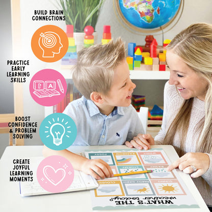 Hadley Designs 16 Educational Posters for Classroom Decor - Boho Educational Posters for Toddlers 1-3, Toddler Learning Posters for Kids Ages 3-5, Kindergarten & Preschool Classroom Must Haves