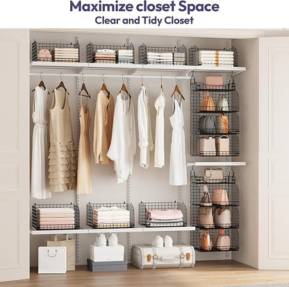 SWTYMIKI Hanging Closet Organizer Storage