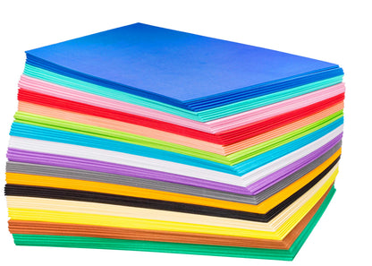 80 Pack EVA Foam Handicraft Sheets, 16 Colors, 6 x 9 Inches, 2mm Thick - Colorful Crafting Sponge Paper for Classroom Art and Craft DIY Projects | Thick and Soft Paper