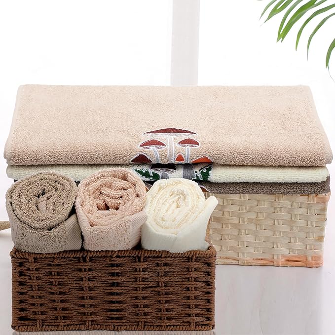 3 Pcs Mushroom Decorative Hand Towels