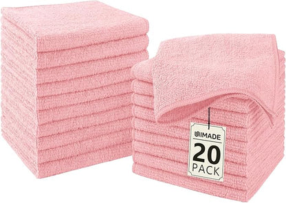 Washcloths - 20 Pack - Face Towels, Highly Soft Wash Cloths and Hand Towels