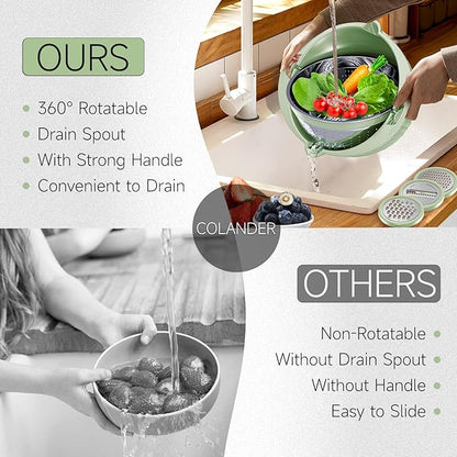 4-1 Strainer Bowl with Lid Set