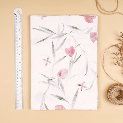 Handmade A4 Thick Mulberry Paper Sheets, Painting, Writing, Decorative Paper, Card Making Paper DIY Craft, 20pcs (Bougainvillea Flowers/Grass, A4)