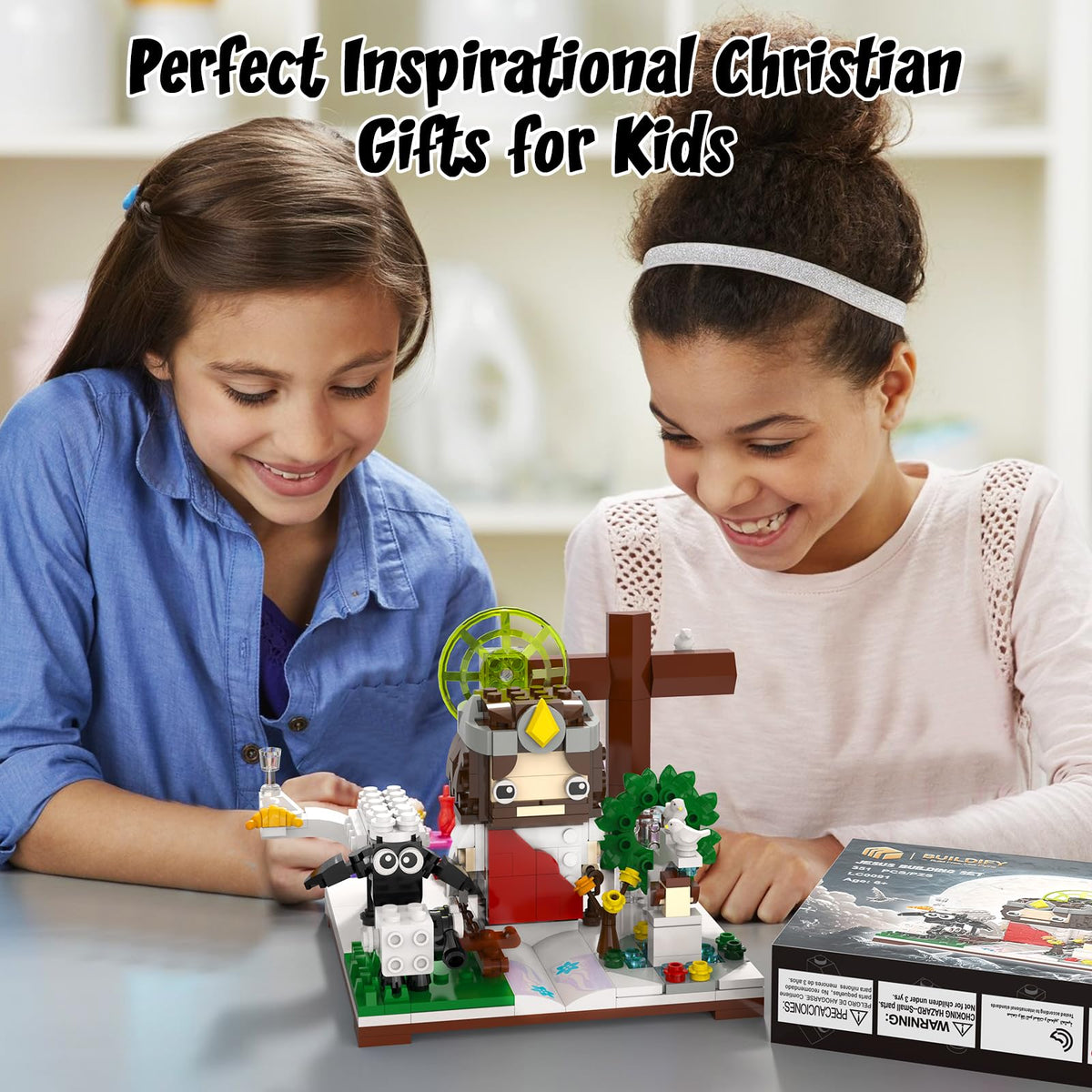 Tenhorses Jesus Building Block Sets, Little Jesus Christ Toy Figures Christianity Decor, Easter Christmas Christian Gifts for Women Men Kids Age 6+.(351PCS)