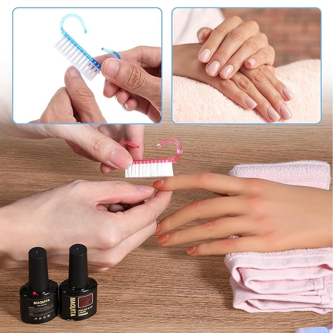 20 PCS Nail Brush for Cleaning Fingernails, Nylon Nail Cleaning Brush, Small