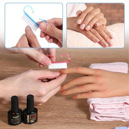 20 PCS Nail Brush for Cleaning Fingernails, Nylon Nail Cleaning Brush, Small