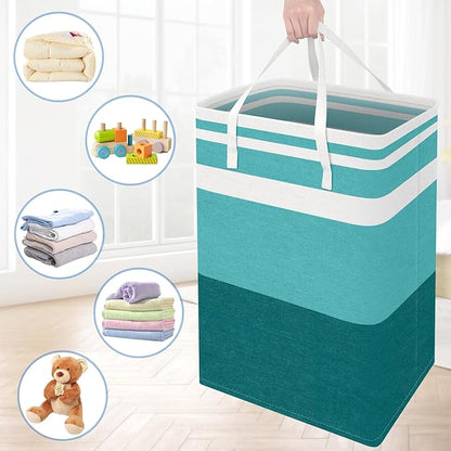 BlissTotes 3-Pack Laundry Basket, Freestanding＆Waterproof Laundry Hamper