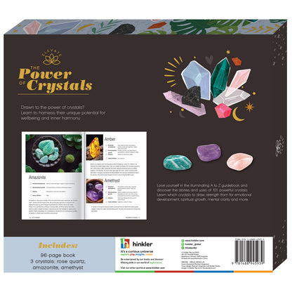 Hinkler Elevate - The Power of Crystals Kit - Spirituality for Adults - Crystals Included - Rose Quartz - Amazonite - Amethyst - Mental Health and Self Care Essentials - Adult Hobbies