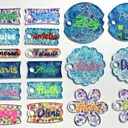 RESINWORLD Tumbler Name Tag/Plate Silicone Molds for 20oz/30oz & 40oz Lid