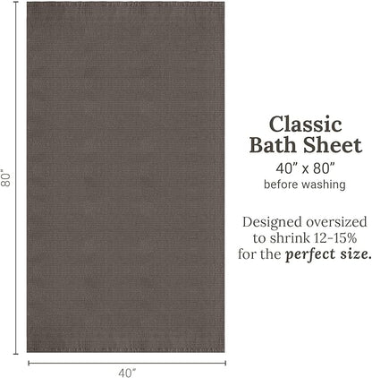 GILDEN TREE Waffle Bath Sheet Large Bath Towels Quick Dry Thin Body Towels