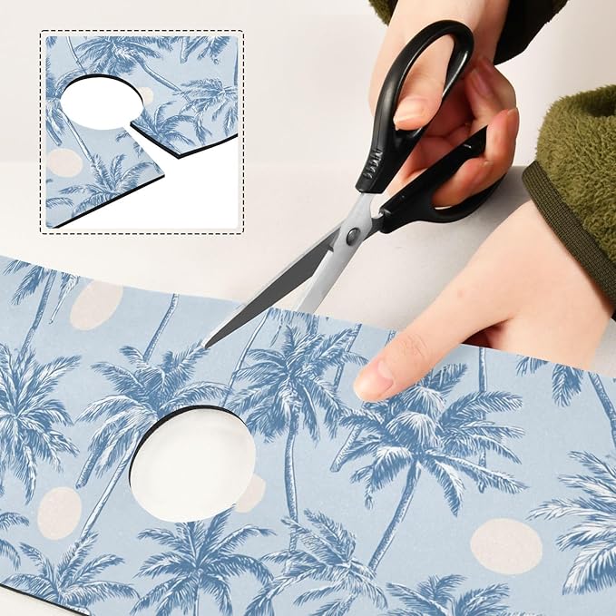 Kitchen Sink Splash Guard 2 PCS 14.7 Inch Sink Faucet Mat Splash Guard