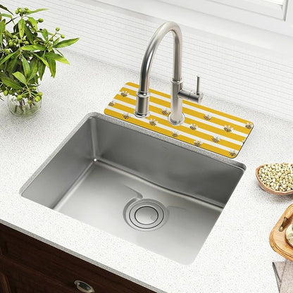 Kitchen Sink Splash Guard 1 PC 30 Inch Sink Faucet Mat Splash Guard