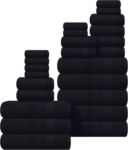 GLAMBURG Ultra Soft 24-Piece Towel Set